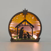 Nativity Scene Carving Handcraft Gift