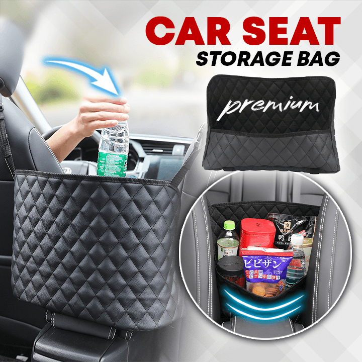 Premium Car Seat Storage Bag & Net