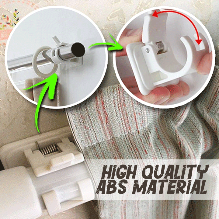 Nail-free Adjustable Rod Bracket Holders (2pcs)