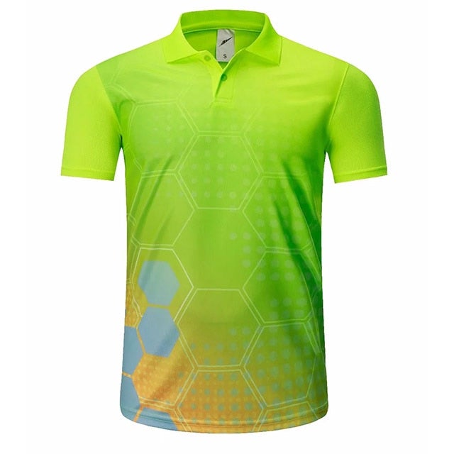 Golf Paradise High-Performance Hex Shirt (Lime)