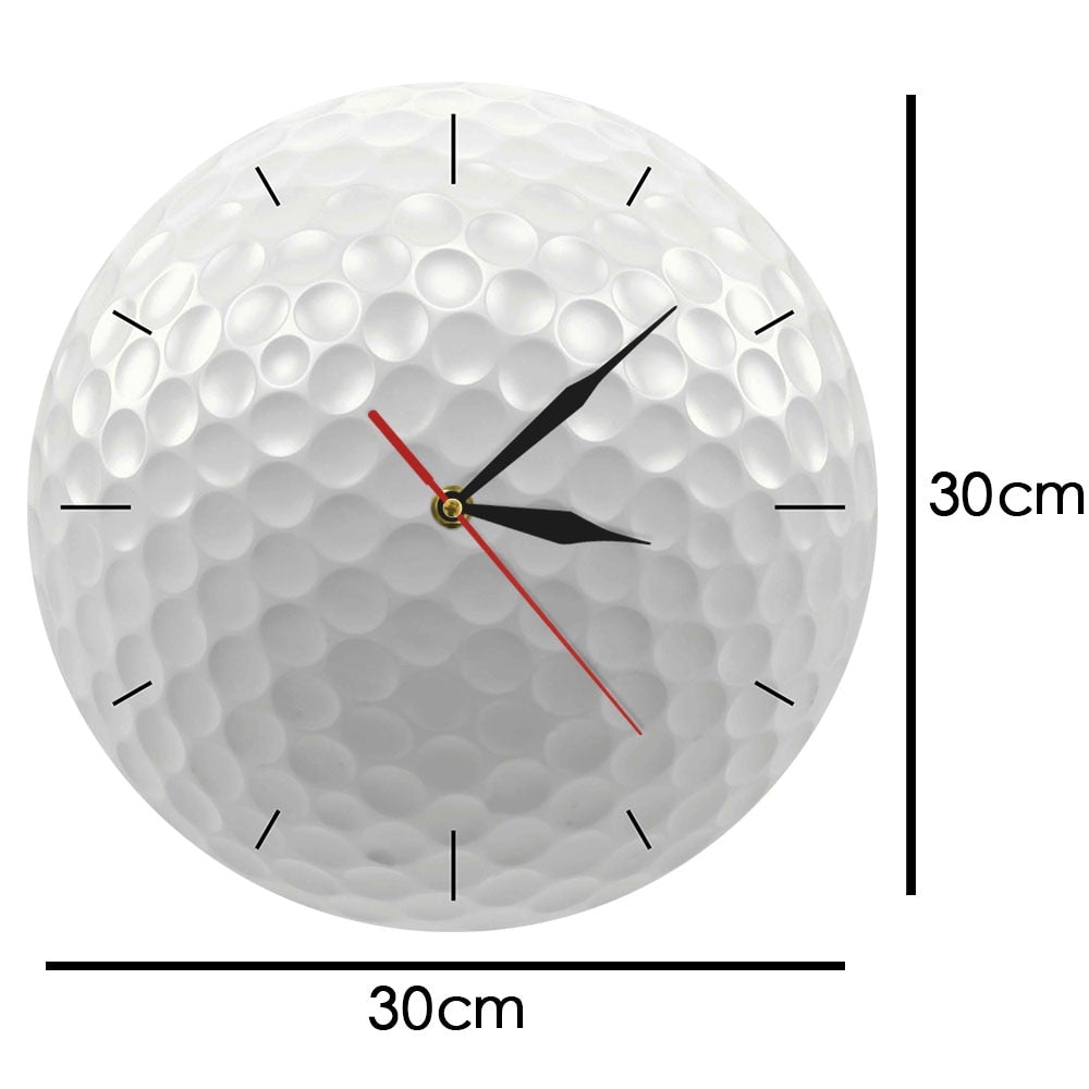 Golf Paradise Golf Ball Clock (Metal Frame)