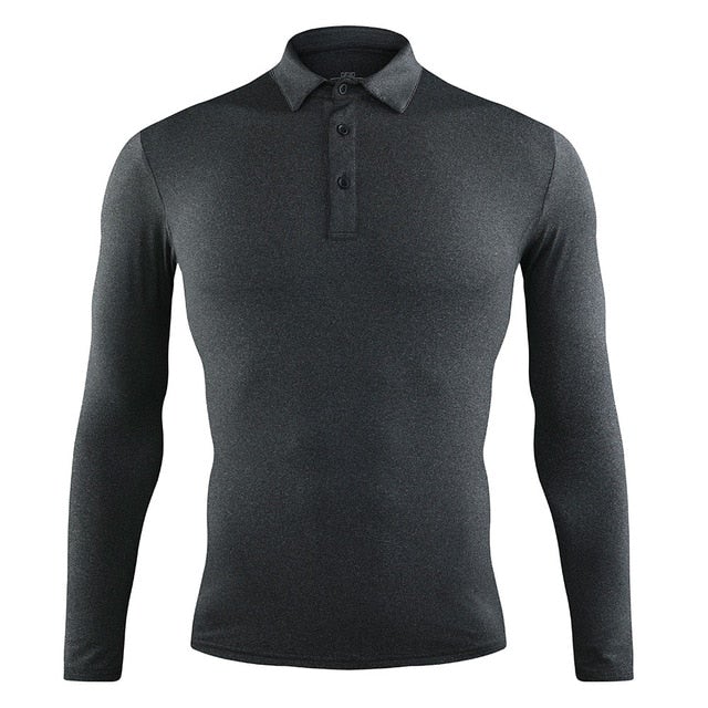 Golf Paradise High-Performance LS Shirt (Gray)