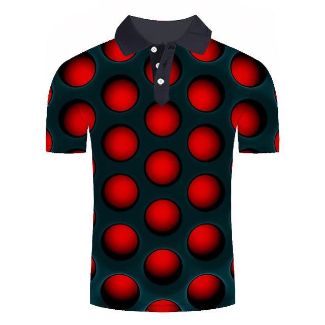 Golf Paradise Cooltech Loud Disco Shirt (Red)