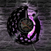 Golf Paradise Swing LED Vinyl Clock (With LED)