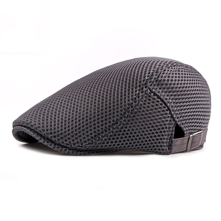 Golf Paradise Mesh Flat Cap (Charcoal)