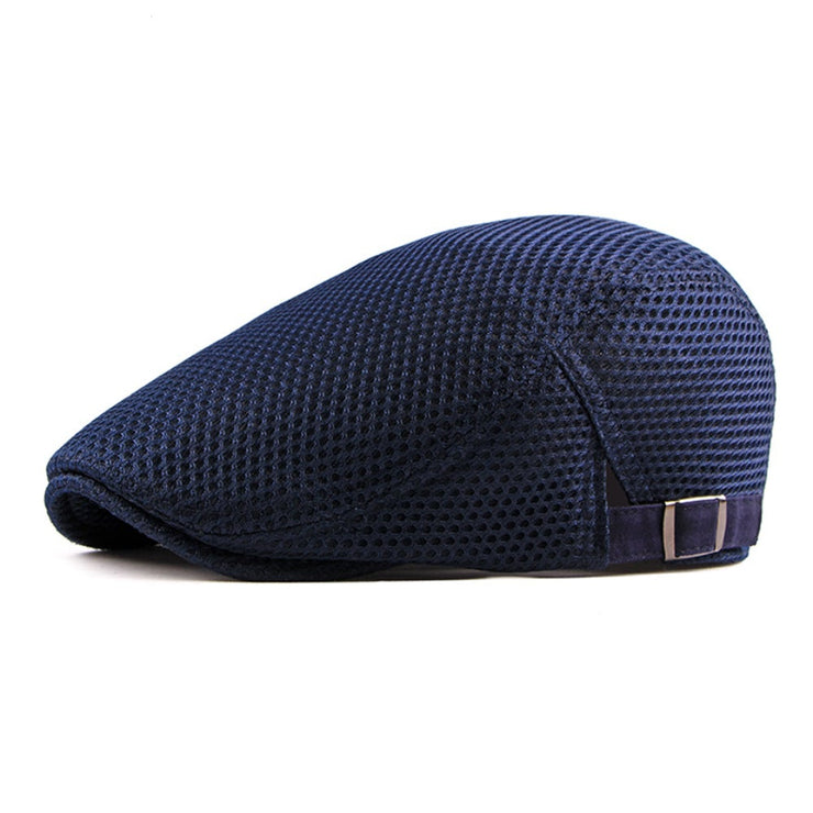 Golf Paradise Mesh Flat Cap (Navy)