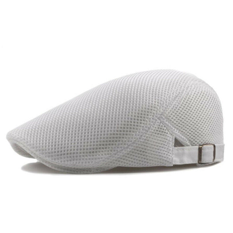 Golf Paradise Mesh Flat Cap (White)