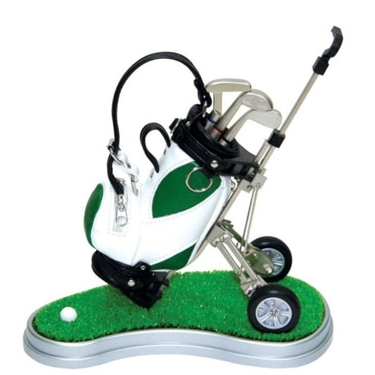 Golf Paradise Miniature Golf Bag Pen Holder (Green Bag)