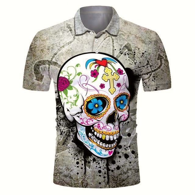 Golf Paradise Cooltech Boldly Loud Shirts (Sugar Skull)