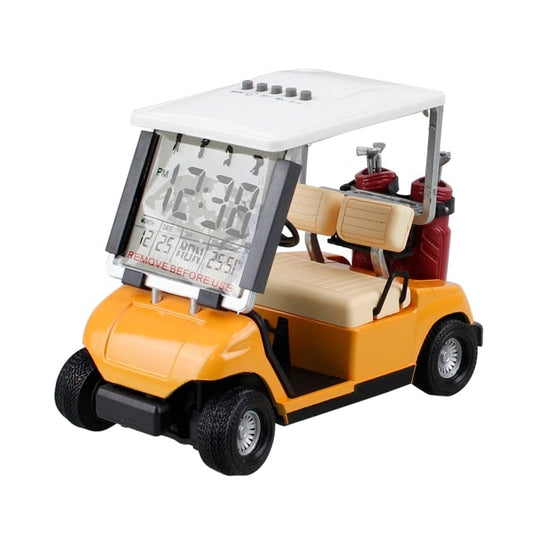 Golf Paradise Alarm Clock Golf Cart (Mustard)