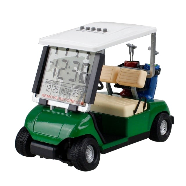 Golf Paradise Alarm Clock Golf Cart (Green)