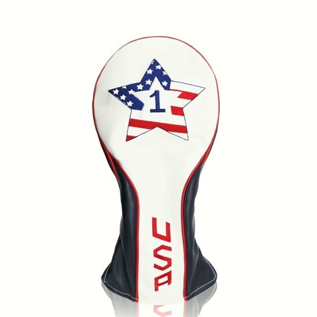 Golf Paradise America First Woods Clubhead Covers Full Set (One Driver, One Fairway Wood, One Hybrid)