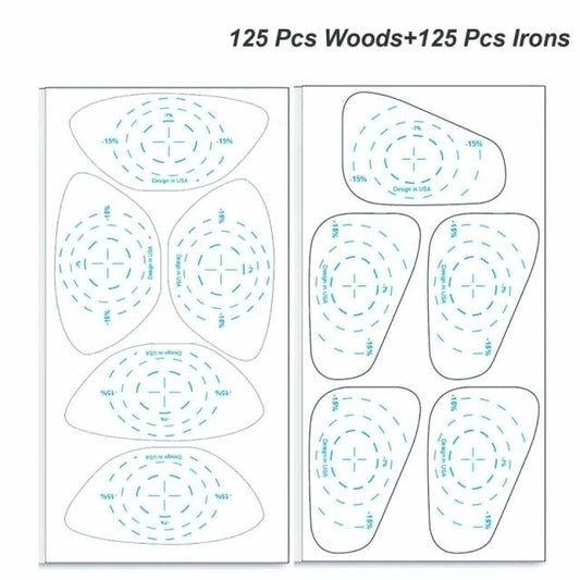 Golf Paradise Hit Tape Combo (125 Pieces of Wood Hit Tape and 125 Pieces of Iron Hit Tape)