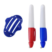 Golf Paradise Triple Alignment Line Guide (2 Pens Included) (Blue)