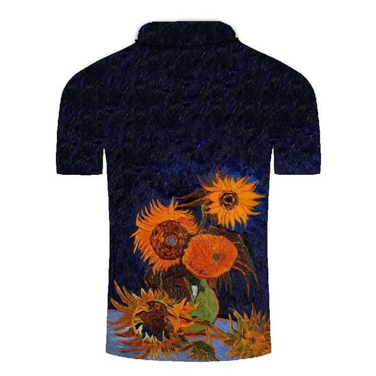 Golf Paradise Cooltech Mosaic Loud Golf Shirt (Flowers)