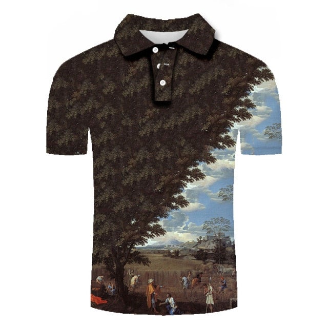 Golf Paradise Cooltech Mosaic Loud Golf Shirt (Fieldwork)