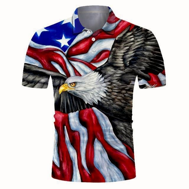 Golf Paradise Cooltech Digital Art Loud Shirt (Freedom)