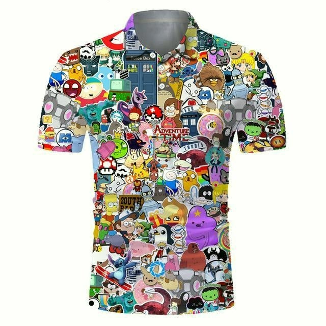 Golf Paradise Cooltech Digital Art Loud Shirt (Cartoons)