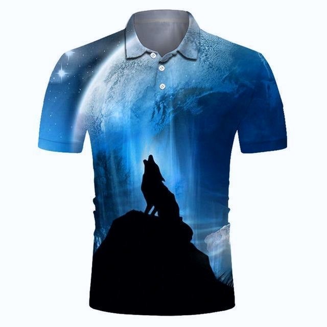 Golf Paradise Cooltech Digital Art Loud Shirt (Full Moon)