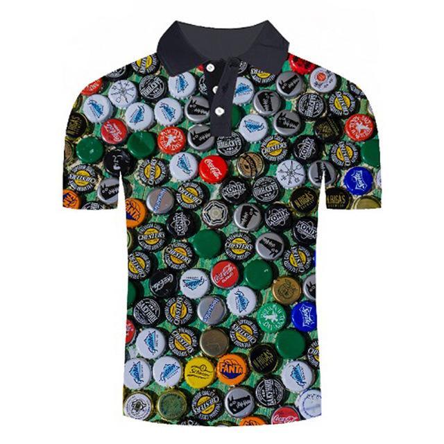 Golf Paradise Cooltech Loud Drink Up Shirt (Bottle Caps Organized)