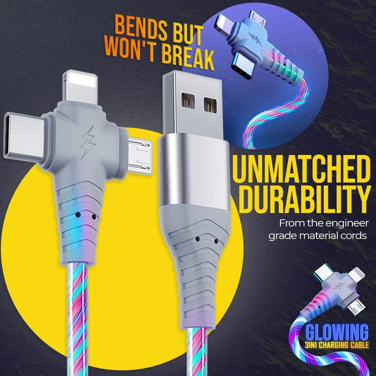 Glowing 3 in 1 Charging Cable