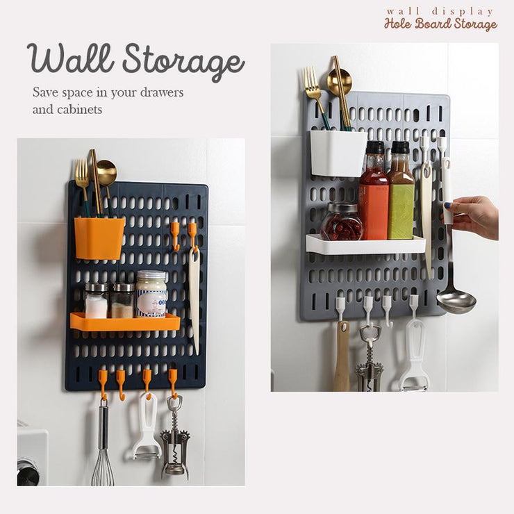 Wall Display Hole Board Storage