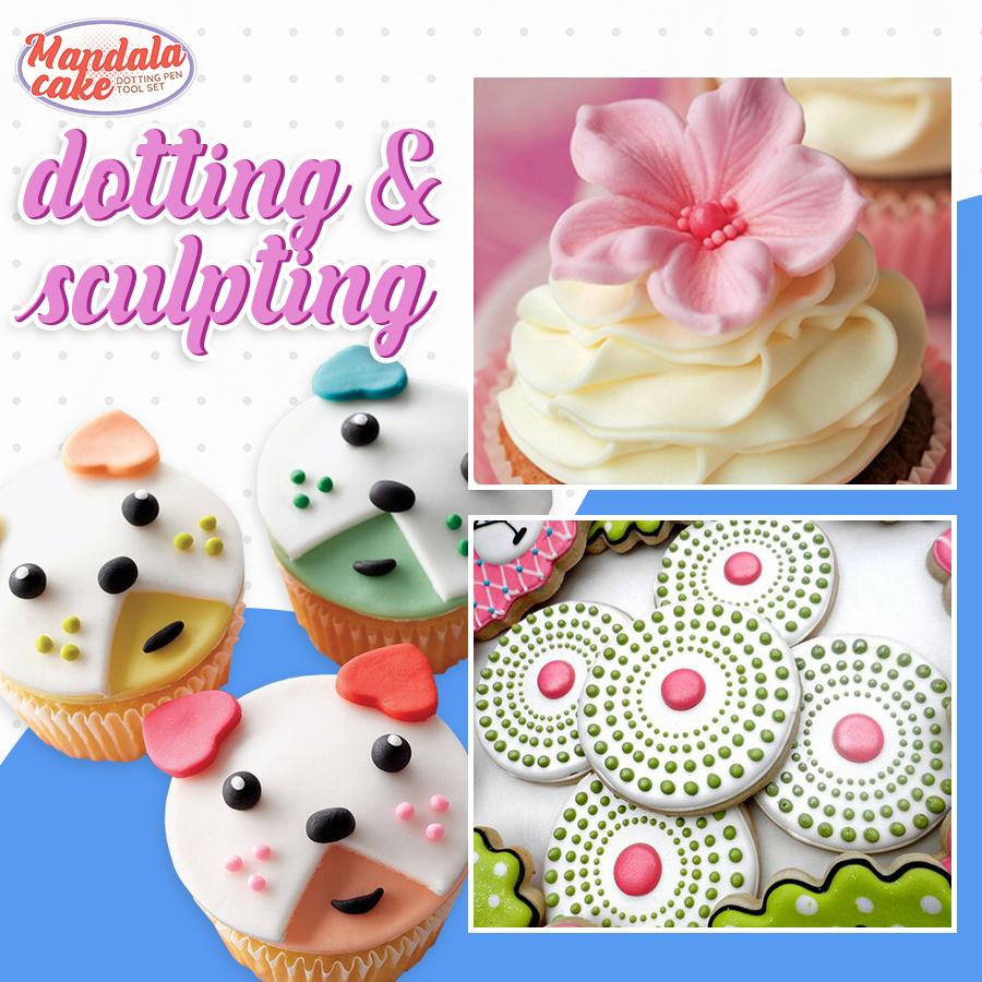 Mandala Cake Dotting Pen Tool Set(9pcs/Set)