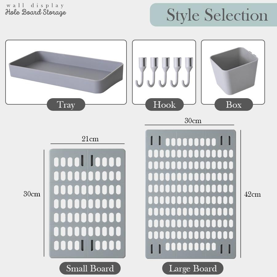 Wall Display Hole Board Storage