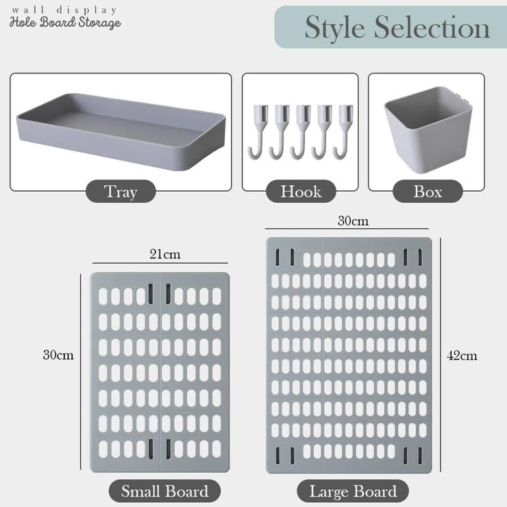 Wall Display Hole Board Storage